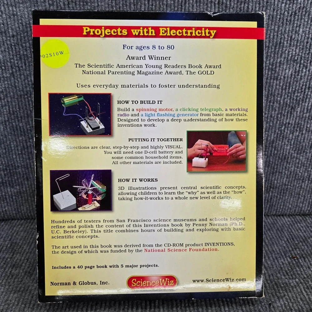 ScienceWiz Inventions Science Kit by Penny Norman Ph.D. NIB